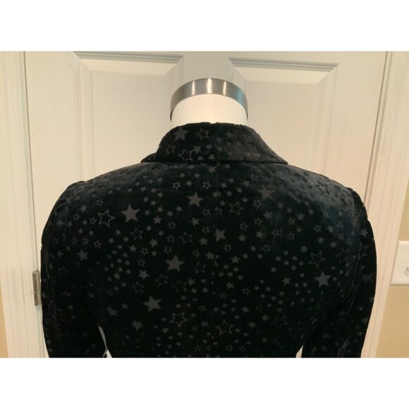 Marciano Black Velvet Star Blazer, Size 0 - Picture 8 of 9